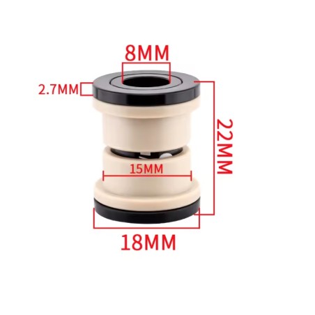 Docheía amortisér ID 8mm - OD 12mm - 22 24 32 44 50 52 54 68mm KROXNE - 1  