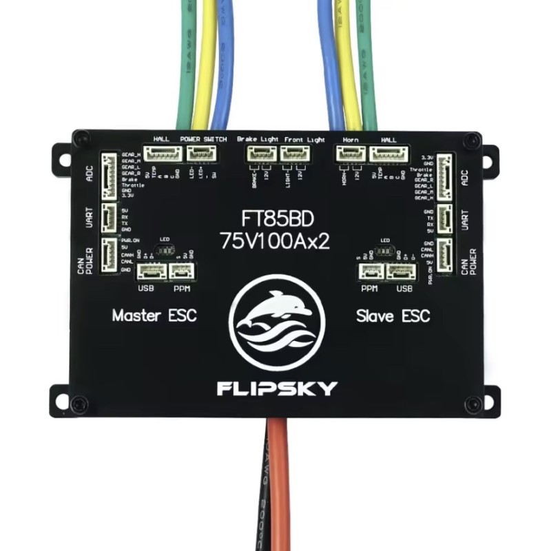 Flipsky FT85bd ESC-Controller mit Aluminiumgehäuse für elektrisches Skateboard, Fahrrad, Roller oder Motorrad KROXNE - 1  