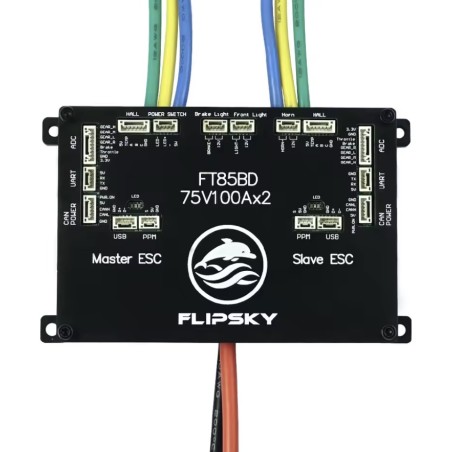Controladora Flipsky FT85bd ESC con caja de aluminio para monopatín, bicicleta, patinete o moto eléctrica KROXNE - 1  