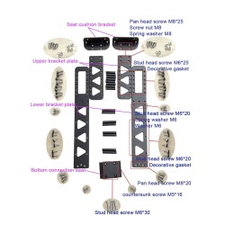 Istuin Dualtron Thunder, Ultra, Victor DT2 DT3 Achilleus Compact skootterille Minimotors - 6  
