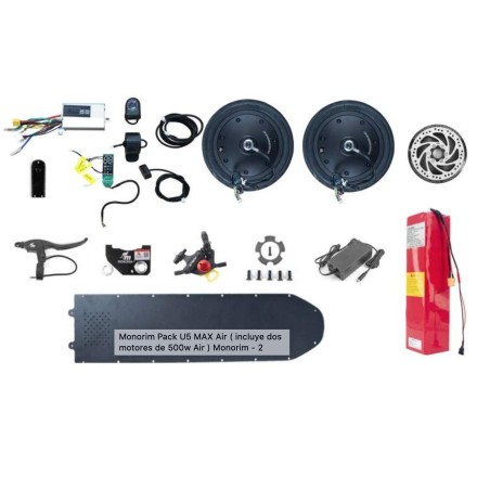 Monorim Pack U5 MAX Air (sisältää kaksi 500 watin ilmamoottoria) Monorim - 1 
Sisältää kaksi 500 watin ilmamoottoria sisärenkaat