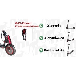Suspensión delantera Monorim M4S para Xiaomi Mi 4, Mi 4 Pro y Mi 4 Lite: repuesto y amortiguador para patinetes eléctricos Monor