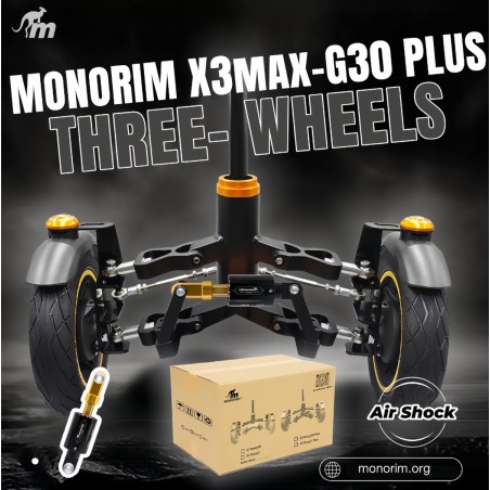 Przednie zawieszenie Monorim X3 Max Air z dwoma kołami do Ninebot Max G30 & podobne hulajnogi – Część zamienna & amortyzator Mon