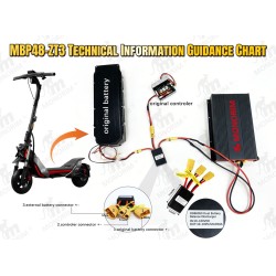 Vanshna bateria Segway ZT3 Pro 48V 13.5Ah MBp48-ZT3 povechena avtonomiya  - 1  