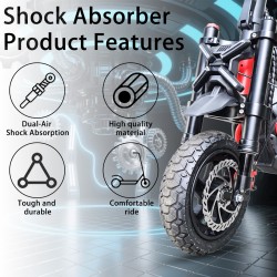 Suspensao dianteira Monorim MZ3 Plus Dual Air para Segway ZT3 mais conforto  - 2  