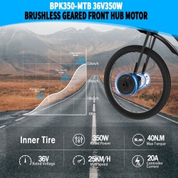 Kit preobrazovaniya Monorim BPK350 motor 380w - batareya vklyuchena  - 8 Monorim BPK350 E-bike power kit, 380W – Preobrazite svo