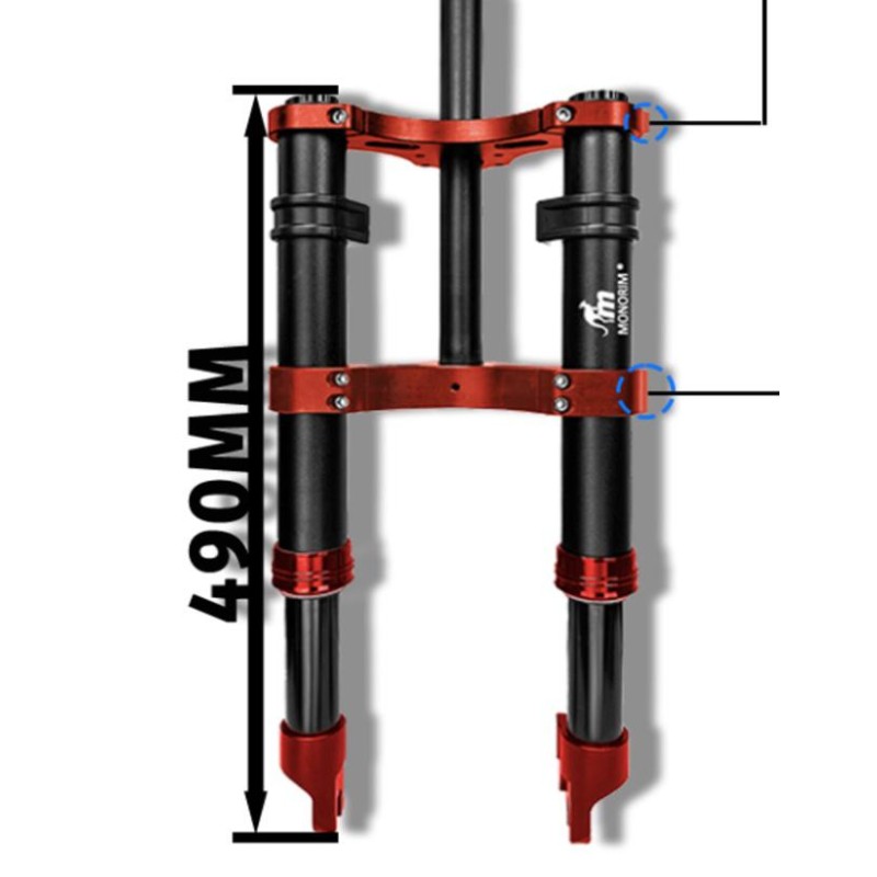 Suspension avant Monorim MD0 Coil Spring 490mm x 165mm  - 3 
Compatibilite: suspension avant Monorim MD0 Coil Spring 490mm x 165