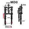 Prednji ovjes Monorim MD0 Dual Air Version 490mm x 165mm  - 1 
Kompatibilnost: za konfiguracije s mjerom 490mm x 165mm (provjeri