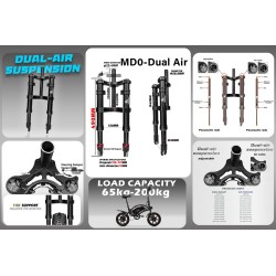 Sospensione anteriore Monorim MD0 Dual Air Version 490mm x 165mm  - 13 
Compatibilita: pensata per configurazioni con misura 490