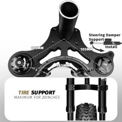 Monorim MD0 Air Hydraulic front suspension 490mm x 165mm  - 12 
Fitment: designed for compatible Monorim MD0 front fork setups; 