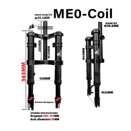 Monorim ME0 Vorderfederung Coil spring version 565mm x 165mm  - 12 
Kompatibilität: ME0 Coil Spring 565mm x 165mm für passende A