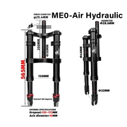 Sprednje vzmetenje Monorim ME0 Air - Hidraulic version 565mm x 165mm  - 11 
Zdruzljivost: Monorim ME0 Air sprednje vzmetenje Hid