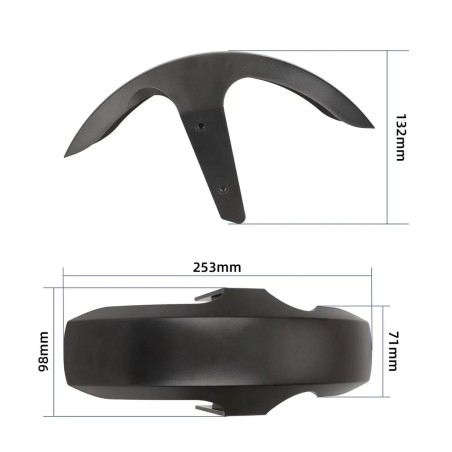 Predný blatník pre kolobežku Xiaomi 5 MAX  - 1  