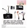 Sinusboelge brushless motorkontroller kit 48V 84V 50A 3000W med gass og display  - 13 Produktliste

50A kontroller + 1 gasshandt