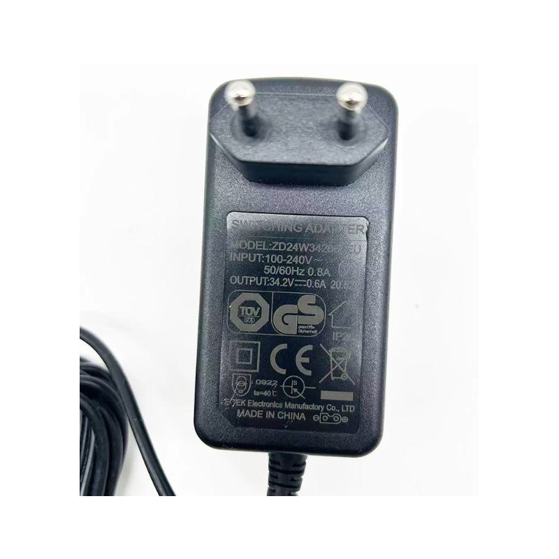 Stovsuger lader 34,2V 0,6A (ZD24W342060EU) stromadapter  - 1 Kompatibel 34,2V 0,6A: for stovsugere som krever disse spesifikasjo