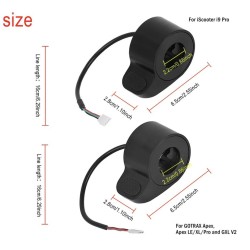Gaspedal trigger for Gotrax elscooter GXL V2/Apex/Apex Pro/Apex XL/XR Elite eller liknande  - 9 Exakt Gotrax-kompatibilitetMjuka