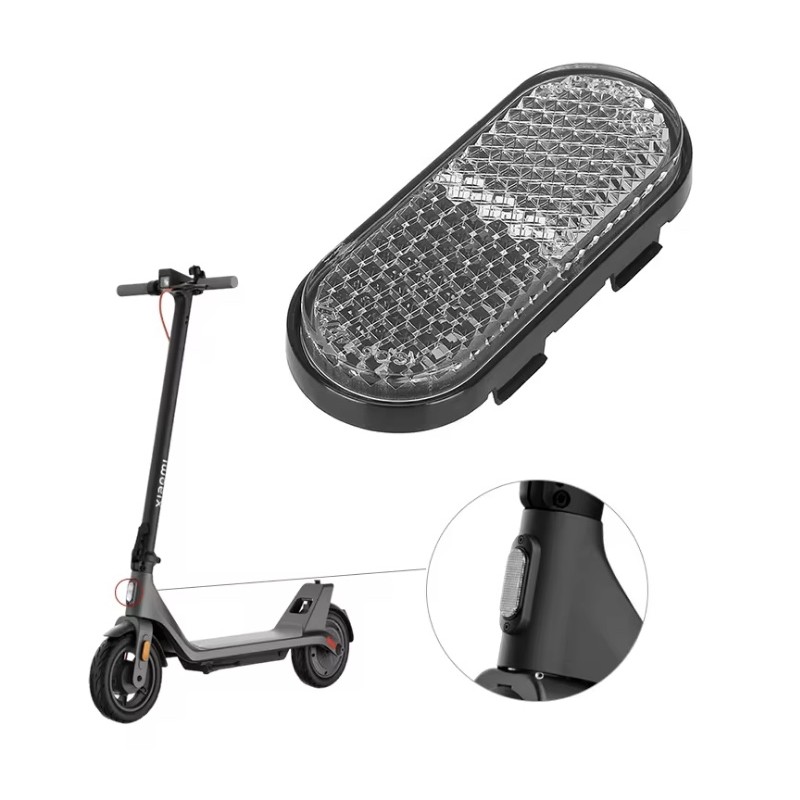 Przedni odblask / katadiopter do hulajnogi Xiaomi 4 Lite 2nd Gen  - 1 Dokladna zgodnosc: do hulajnogi Xiaomi 4 Lite 2nd Gen.Bezp
