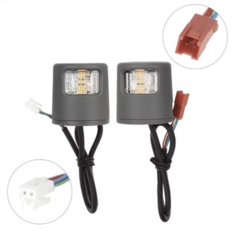 Feux LED clignotants pour trottinette Xiaomi 4 Lite 2nd ou similaire, kit signalisation et sécurité  - 1 Adapté aux Xiaomi 4 Lit