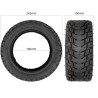 Shina 85/65-6,5 vnedorozhnaya dlya elektrosamokata Navee N65, Kugoo G-Booster / G2 Pro ili analoga  - 6 
Razmer 85/65-6,5 podkho