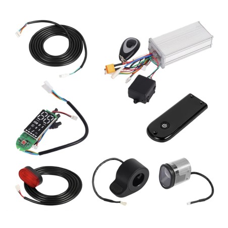 Kit controladora 48V Monorim U5+ com comando e limitador de velocidade para trotinetes Ninebot Max  - 1 
Compatível com trotinet