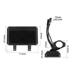 Pantalla LCD de 48V T8 para el Scooter Eléctrico Zwheel ZRino 2022 - panel de control  - 2  