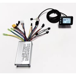 Controlador de motor sin escobillas para bicicleta eléctrica de 24V 36V 48V, 250W-350W-500W 25A con pantalla LCD UART  - 3  