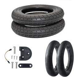 Kits de roda da marca Emove de 10 "para Xiaomi PRO Preto - Vermelho - Branco  - 2  