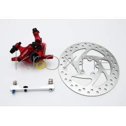 Kit completo de frenos pinza xTech roja para Xiaomi M365, 1S, Pro2 o M365 Pro ZOOM xTech - 2 Zoom Xtech HB100 crveni komplet za 