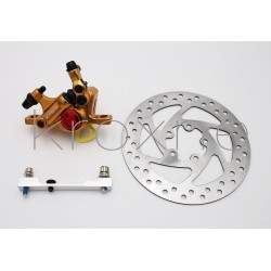 Kit completo de frenos xTech de color oro para Xiaomi M365, 1S, Essential, Pro2 o M365 Pro ZOOM xTech - 4 Kit completo de frenos