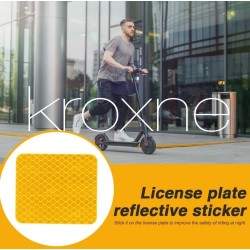 Adesivo reflexivo para placa de pára-choque traseiro Essential 1S Pro2 modelo KROXNE - 8  