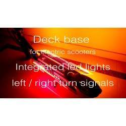 Plateau Monorim ALD WDL / base pour scooters électriques avec feux à led et clignotants gauche / droite Monorim - 3 Base avec lu