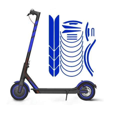 Reflekterande klistermärken för Xiaomi M365, 1S, Pro2, M365 Pro och Essential-chassi Xiaomi - 24 Reflekterande klistermärken för