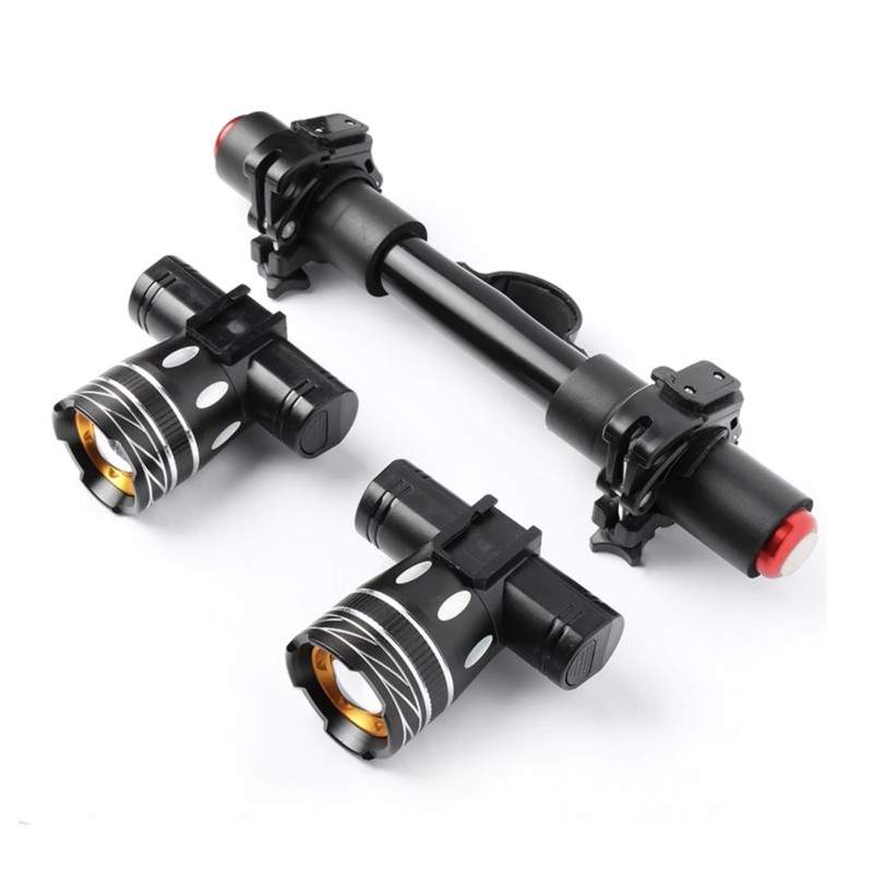 Doppia barra luminosa a LED per scooter elettrico Xiaomi con batteria da 1200 mAh  - 1 Doppia barra luminosa a LED per scooter e