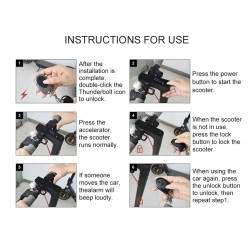 Alarma antirobo universal para patinetes eléctricos Xiaomi, Ninebot, Segway, Dulatron, Kaabo, Vsett o similares  - 3 Alarma anti