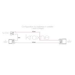 Kabel' posledovatel'nogo podklyucheniya dlya vneshnego akkumulyatora, sovmestimogo s skuterom, elektricheskim velosipedom  - 2 K