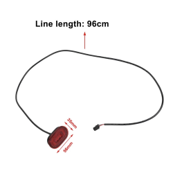 Baklys for fenderen til Xiaomi Scooter 4 Ultra eller lignende  - 3 Baklys for fenderen til Xiaomi Scooter 4 Ultra eller lignende
