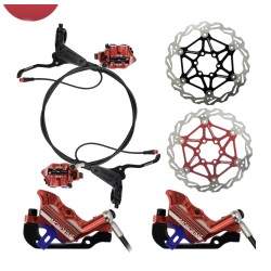 Olokliroméno kit ydravlikón frénon Monorim EB01 4 emvólon - mochloí, dankánes, kalódio kai dískos frénon Monorim - 1 Olokliromén