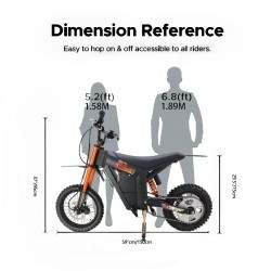 Monorim e-Moto Electric Wish007, 55 km/h, 1500 W moottori, 21Ah akku, säädettävä hydraulijousitus Monorim - 4 Monorim e-Moto Ele