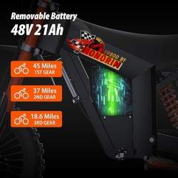 Monorim e-Moto Electric Wish007, 55 km/ch, dvigatel' 1500 Vt, akkumulyator 21 Ach, reguliruyemaya gidravlicheskaya podveska Mono