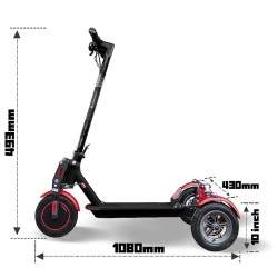 Monorim T0S Ultra x3Moteur à roue 350w batterie 7800mah vitesse 30km/s Monorim - 3 Monorim T0S Ultra x3Moteur à roue 350w batter