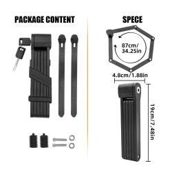 Riippulukko varkaudenestolla taittomekanismilla korkealaatuisesta materiaalista KROXNE - 2  