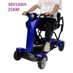 Čtyřkolová skládací elektrická koloběžka s židlí pro seniory Segway - Ninebot - 4  