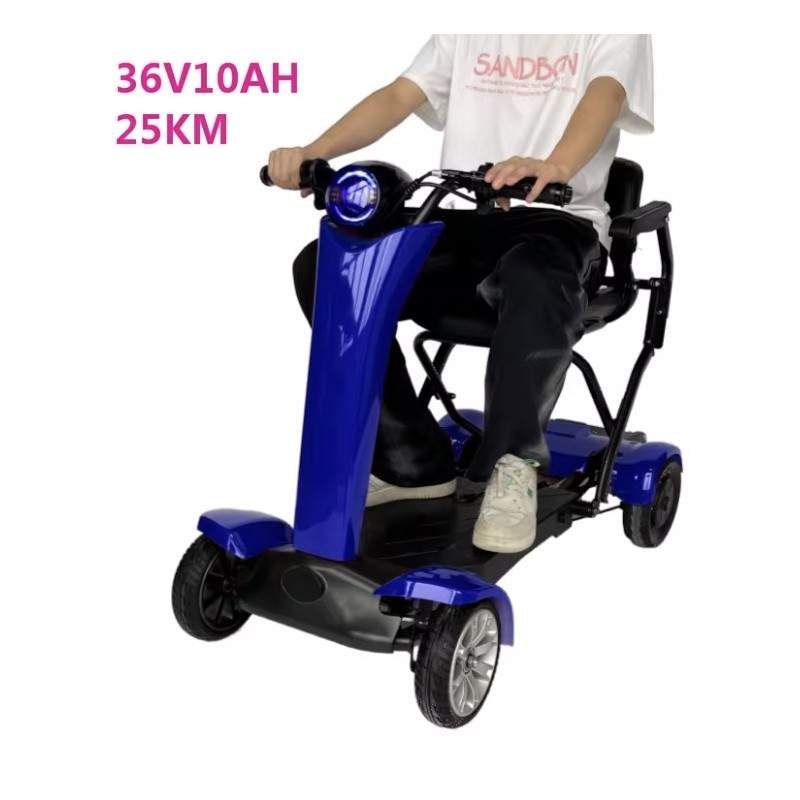 Four-wheel foldable electric scooter with chair for elderly Segway - Ninebot - 4  