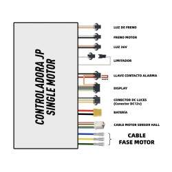 Kit cheiristiríou me othóni kai skandáli 36v 20A (JP) gia ilektrikó skoúter KROXNE - 2  