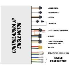 Kontroller for enmotors elektrisk sparkesykkel 48v / 52v 35a JP KROXNE - 2  