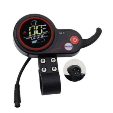 6-kontaktnyy dyspley QS-S4 (36V-60V) dlya Kaboo, Zero 9, Zero 8X, Zero10, Zero10X ta podibnykh  - 3 6-kontaktnyy dyspley QS-S4 (