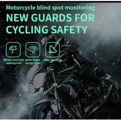 Waterdicht dodehoekdetectiesysteem (130º hoek) voor scooter, fiets of motorfiets KROXNE - 10  