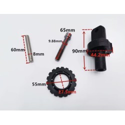 Összecsukható rendszer a Kugoo G1 Zero 10x összecsukható konzol szerelvény zsanérjavító készlet csavarjához Zero - 3  