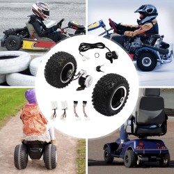 Pasidaryk pats konversijos rinkinys (2 varikliai, valdiklis ir droselis) – Pneumatinės padangos – Go Kart, neįgaliojo vežimėlis 
