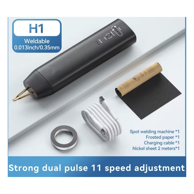 Soldadora de puntos de mano H1 con 11 y H2 con 90 modos ajustables para baterías de litio KROXNE - 1  